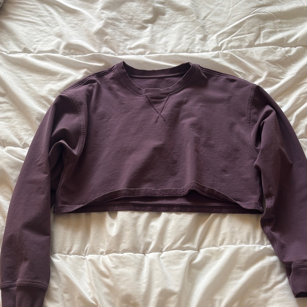 lululemon athletica Dark Purple Crop Top